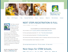 Tablet Screenshot of nextstepsinscience.org